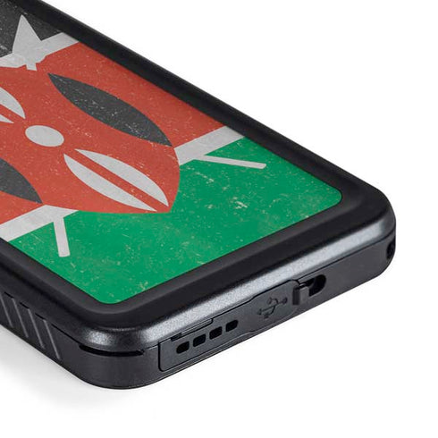 Kenya Flag Distressed Galaxy S23 Waterproof Case